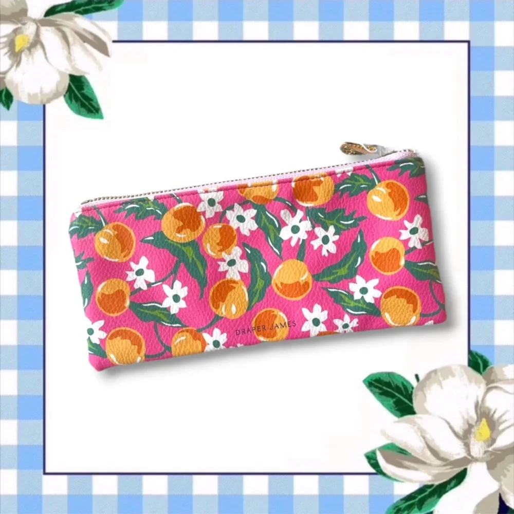 Draper James Citrus Floral Pencil Pouch